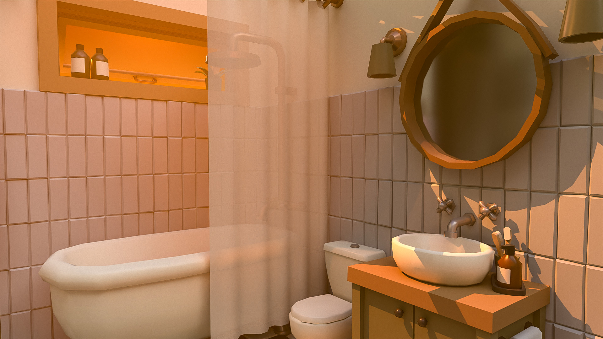 Interior Pack2 Low-poly 3D model_9