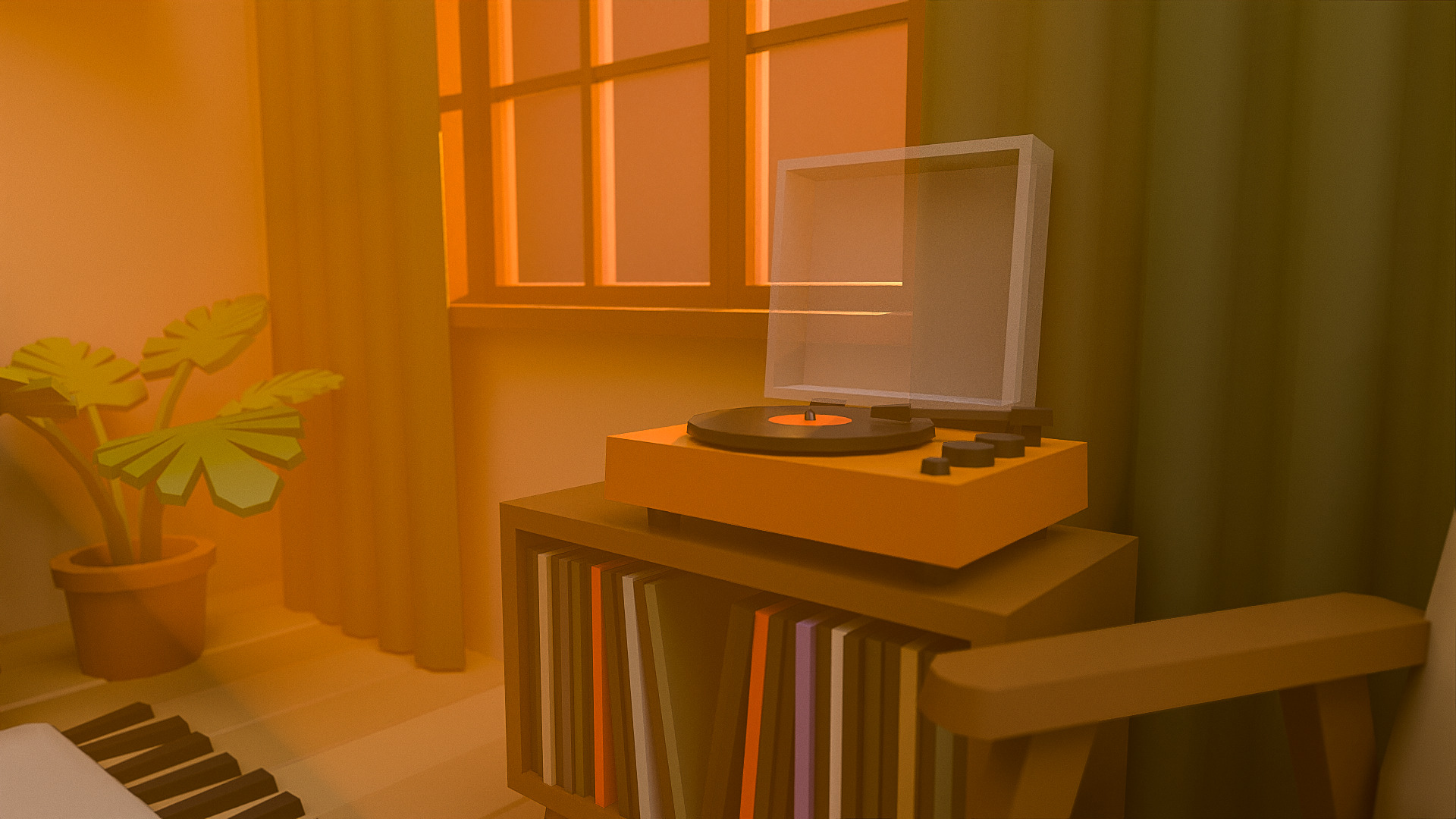 Interior Pack2 Low-poly 3D model_4