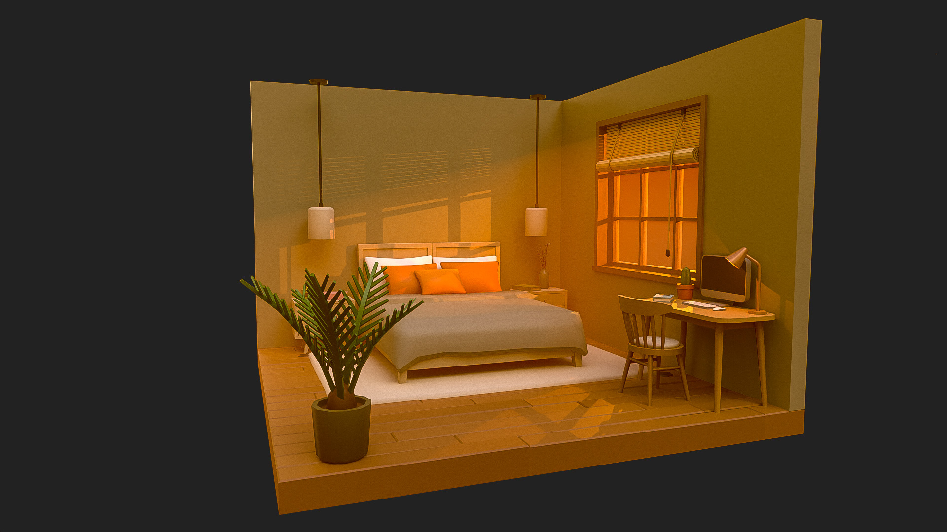 Interior Pack2 Low-poly 3D model_12