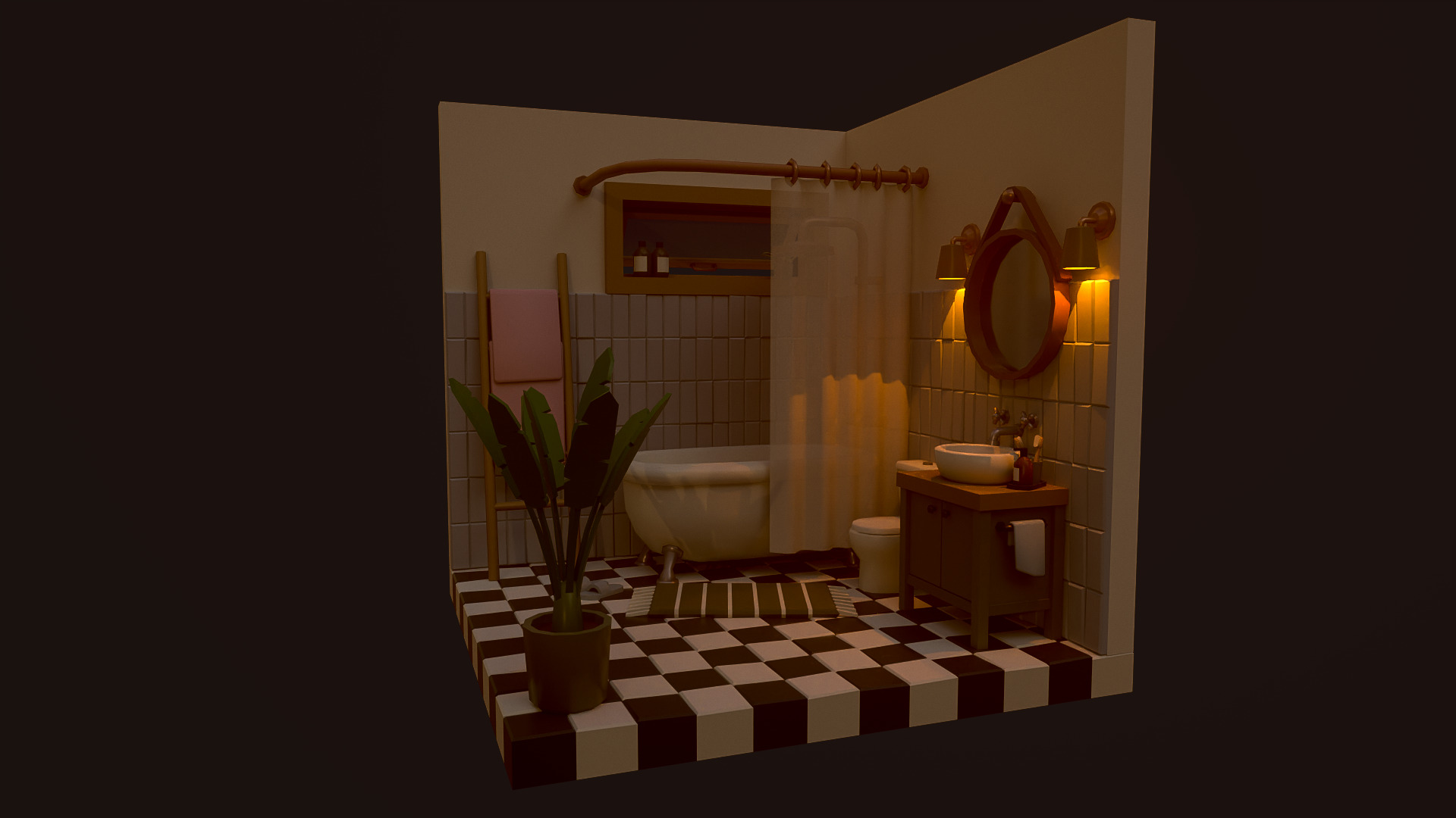 Interior Pack2 Low-poly 3D model_17