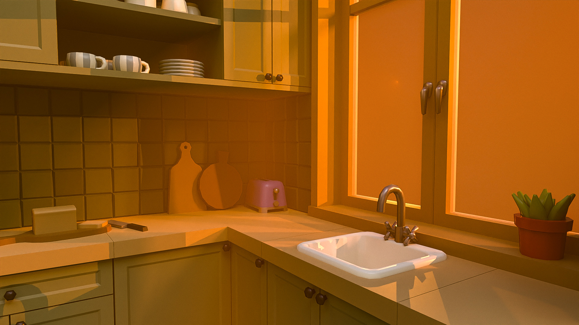 Interior Pack2 Low-poly 3D model_7