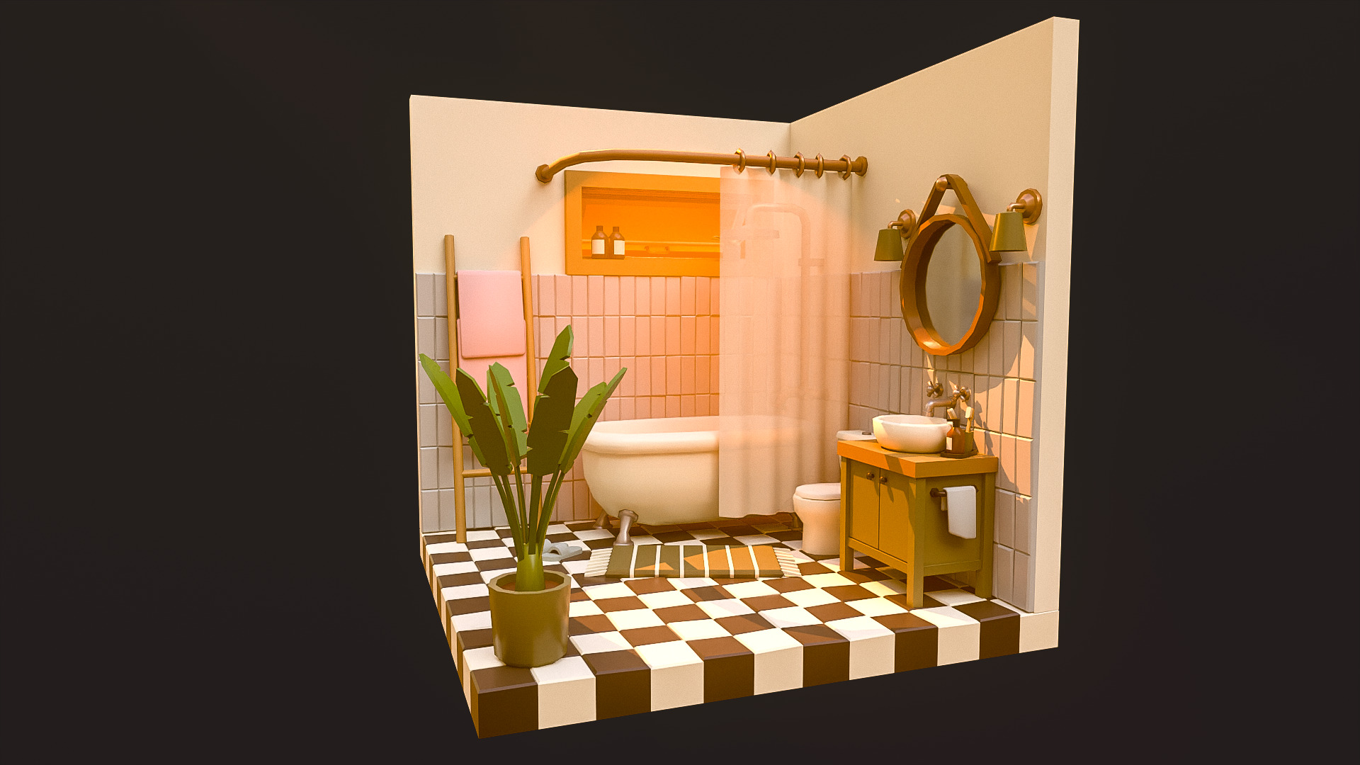 Interior Pack2 Low-poly 3D model_8
