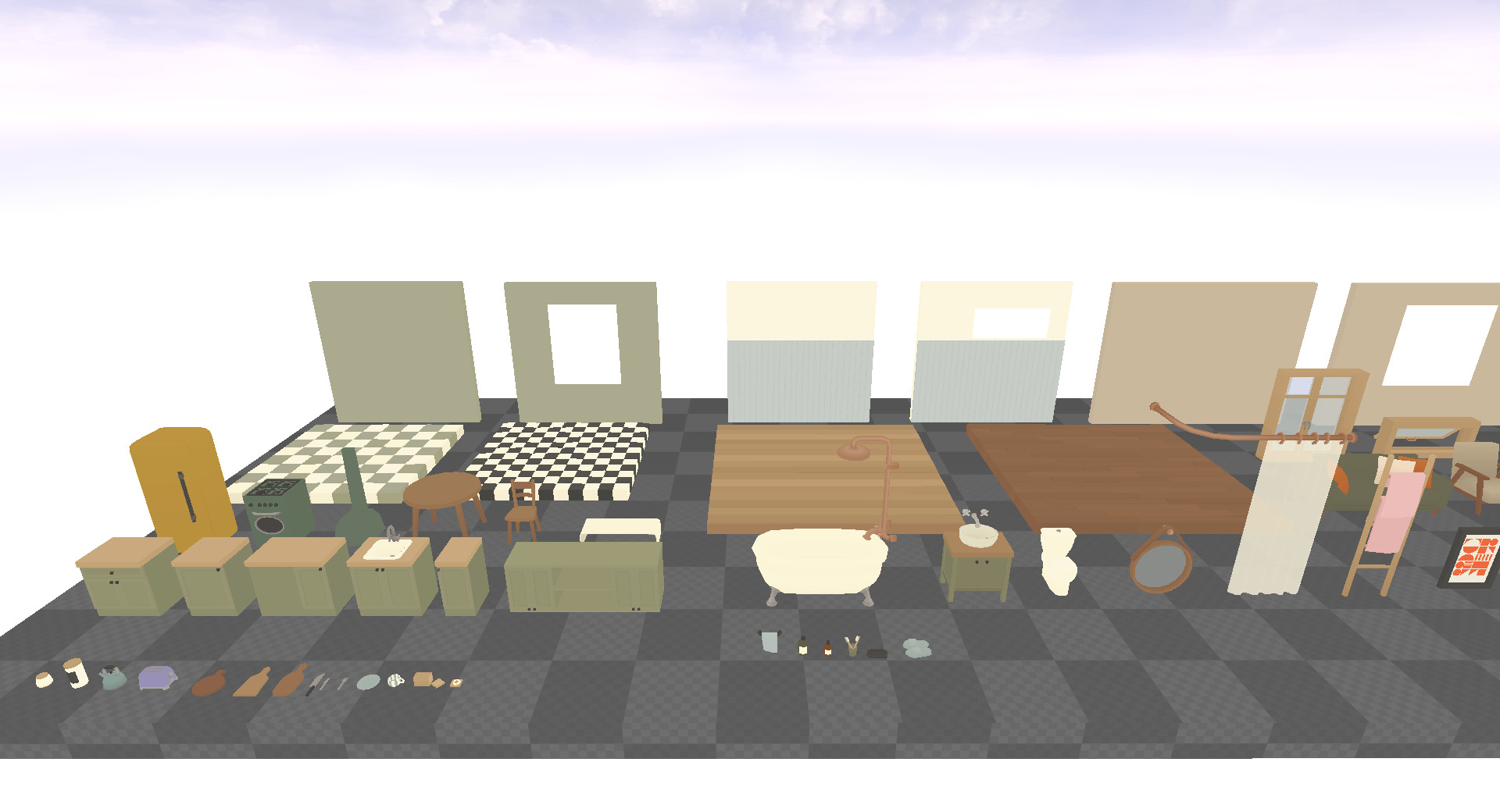 Interior Pack2 Low-poly 3D model_21