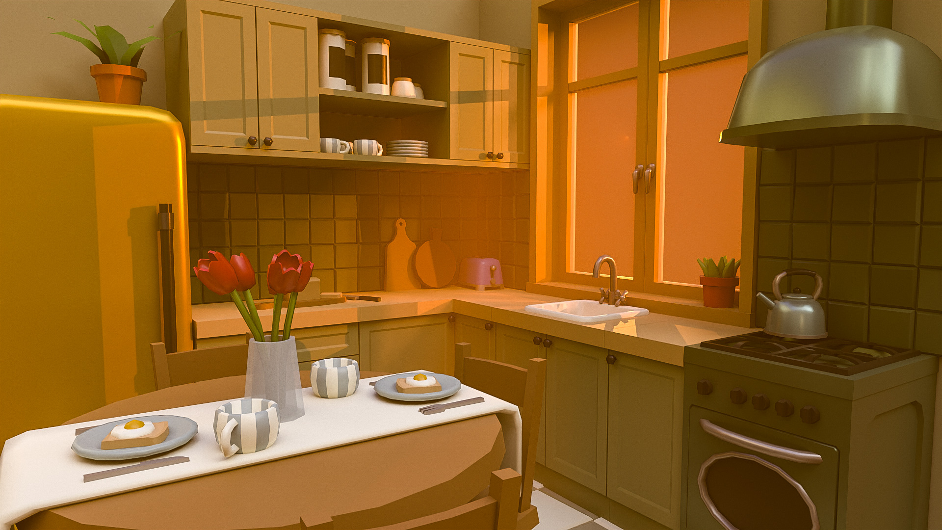 Interior Pack2 Low-poly 3D model_6