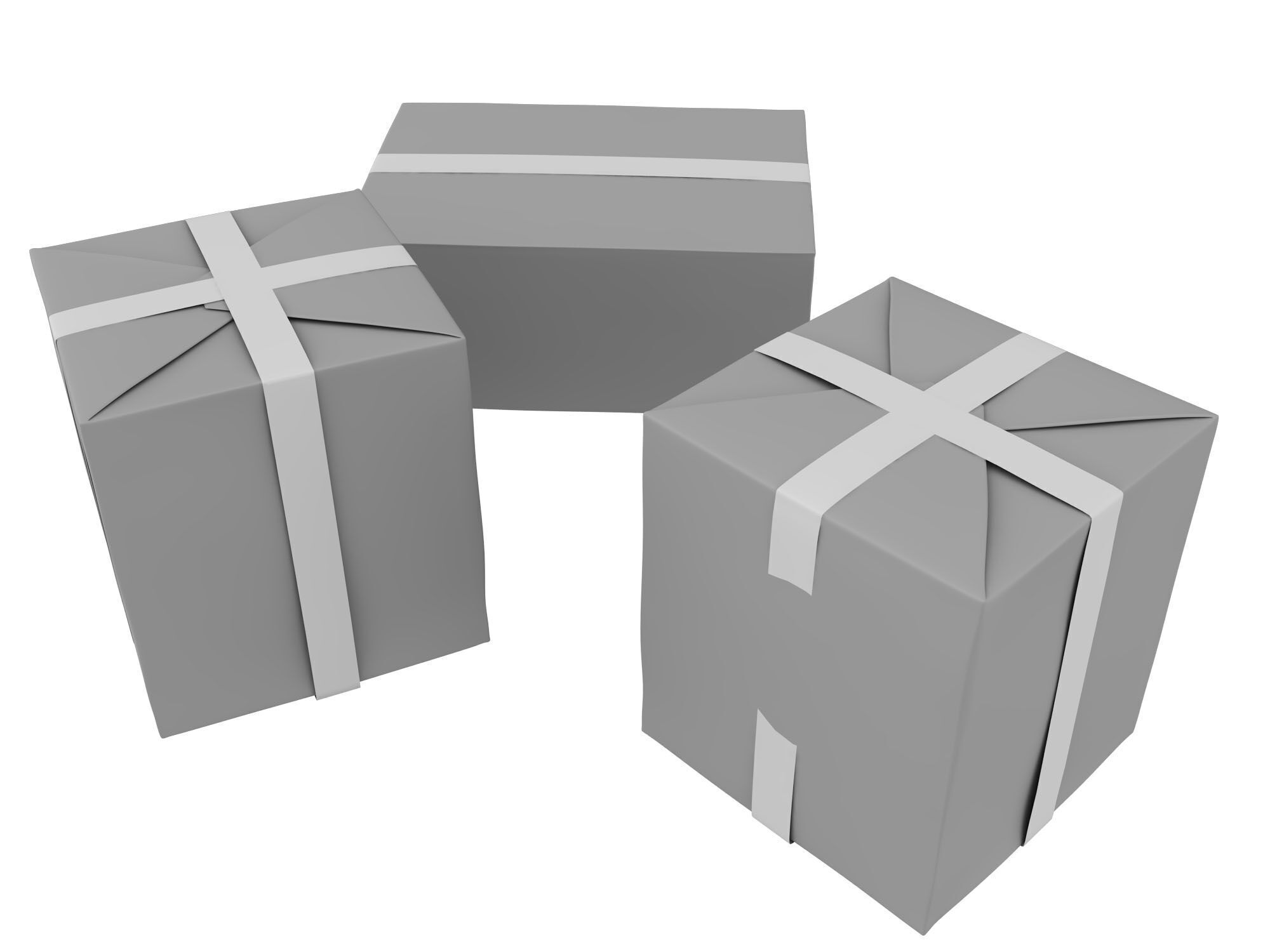 carton Low-poly 3D model_6