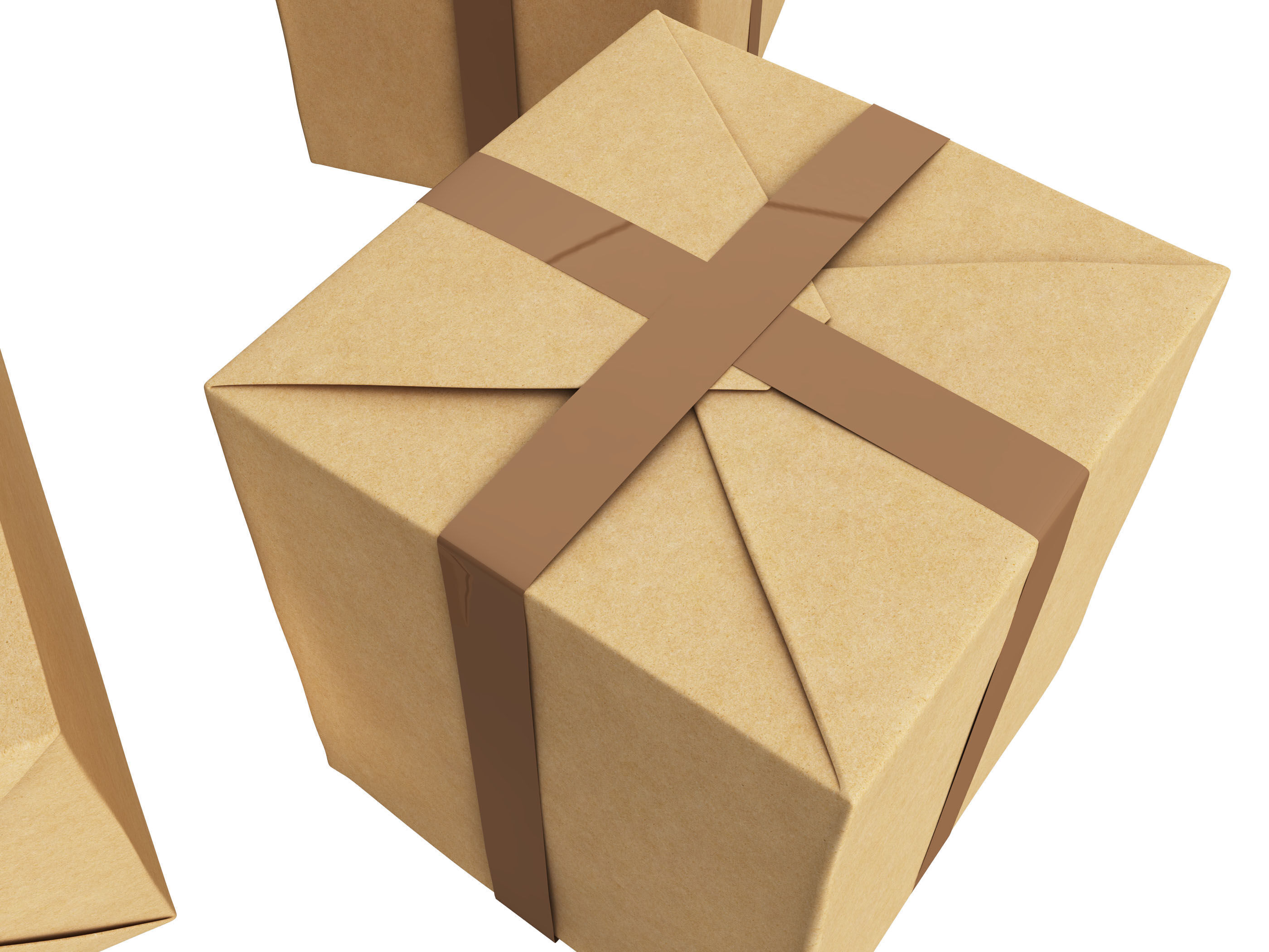 carton Low-poly 3D model_1