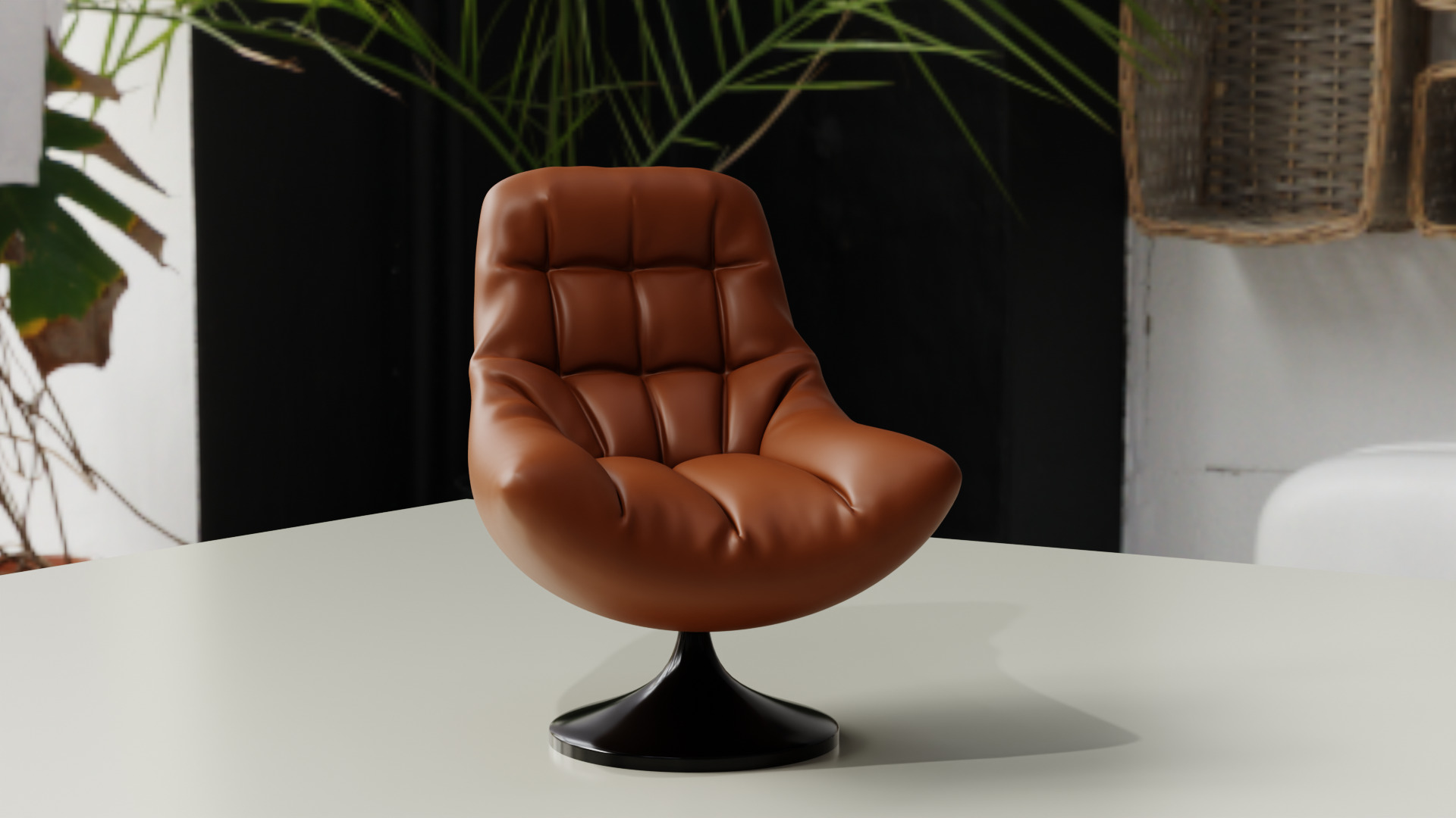 Simple Chair 3D model_2