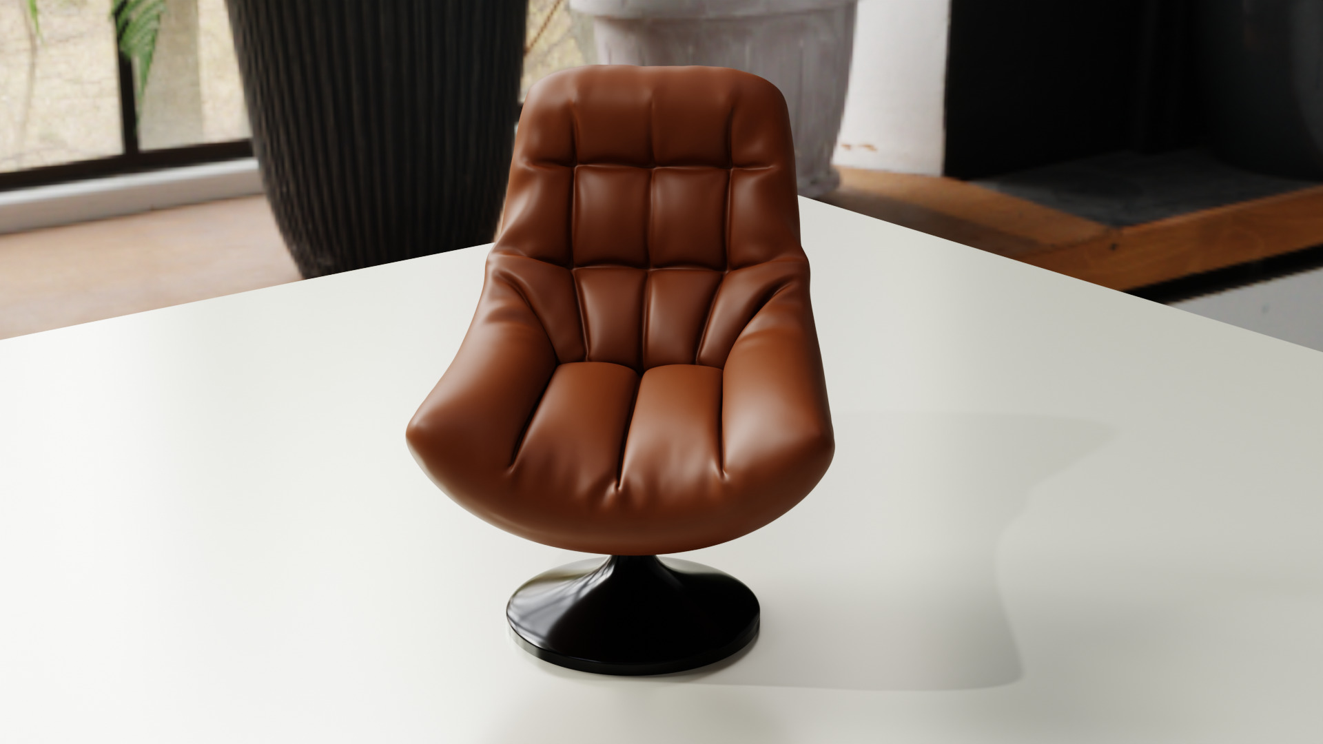 Simple Chair 3D model_1