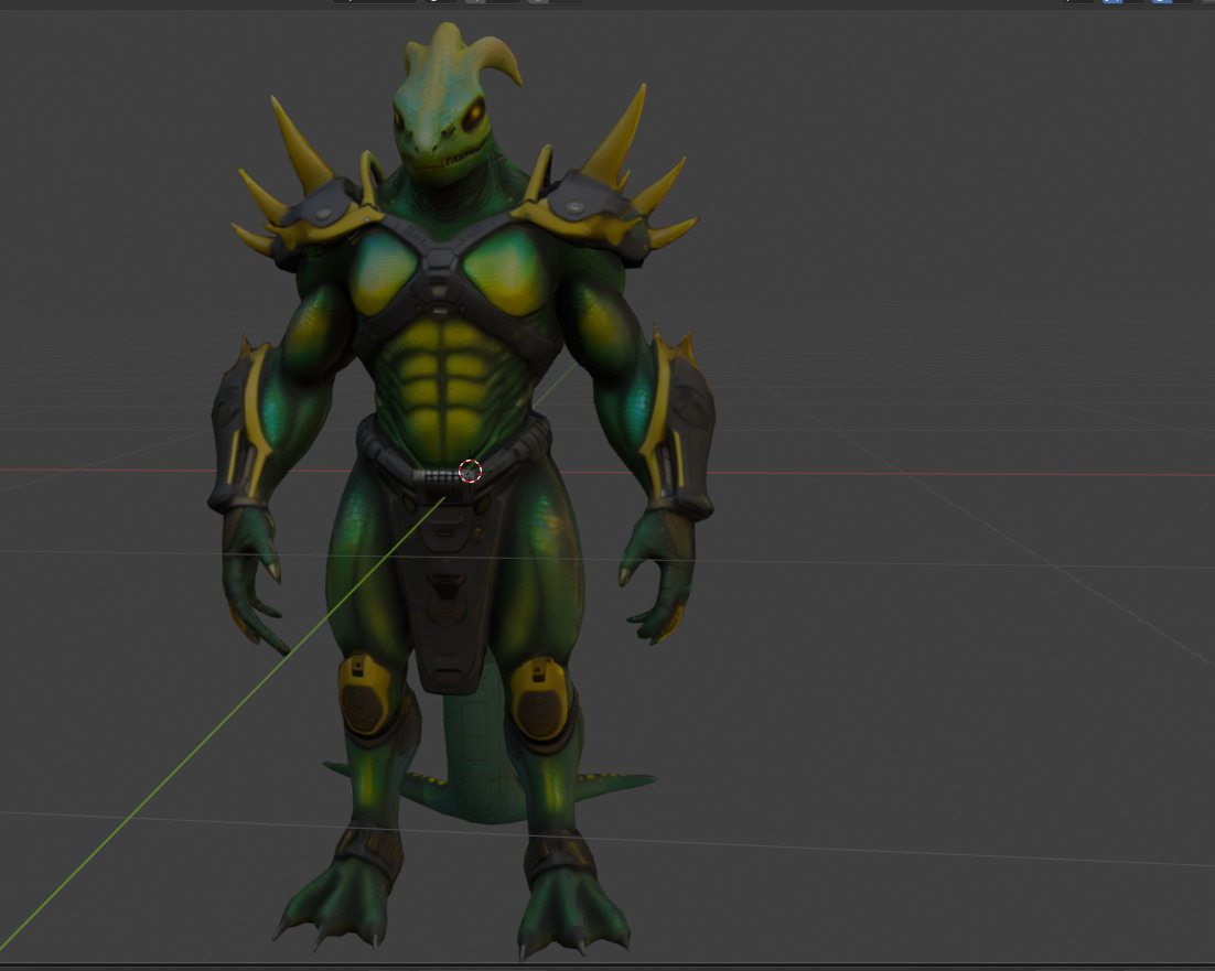  Sci Fi and Hybrid 3D Character Models Low-poly 3D model_5