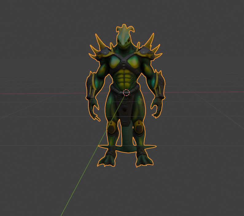  Sci Fi and Hybrid 3D Character Models Low-poly 3D model_1