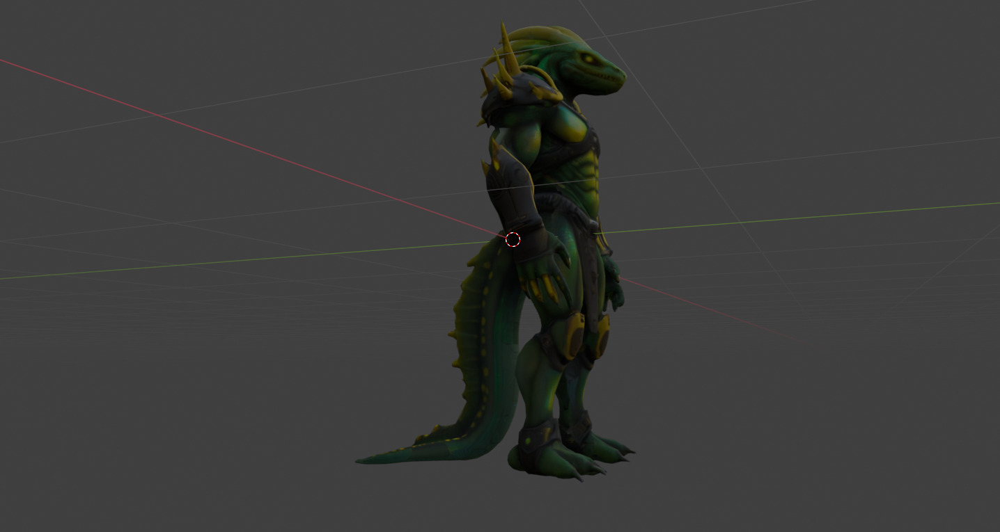  Sci Fi and Hybrid 3D Character Models Low-poly 3D model_9