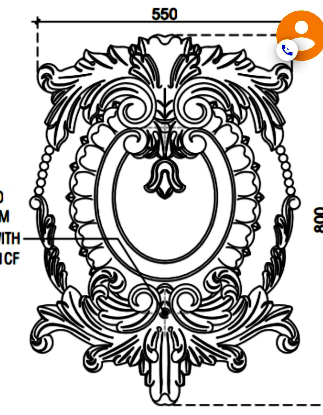 wood carved panel 3D model_9