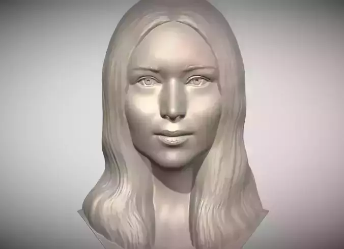Jennifer Lawrence bust 3D print model