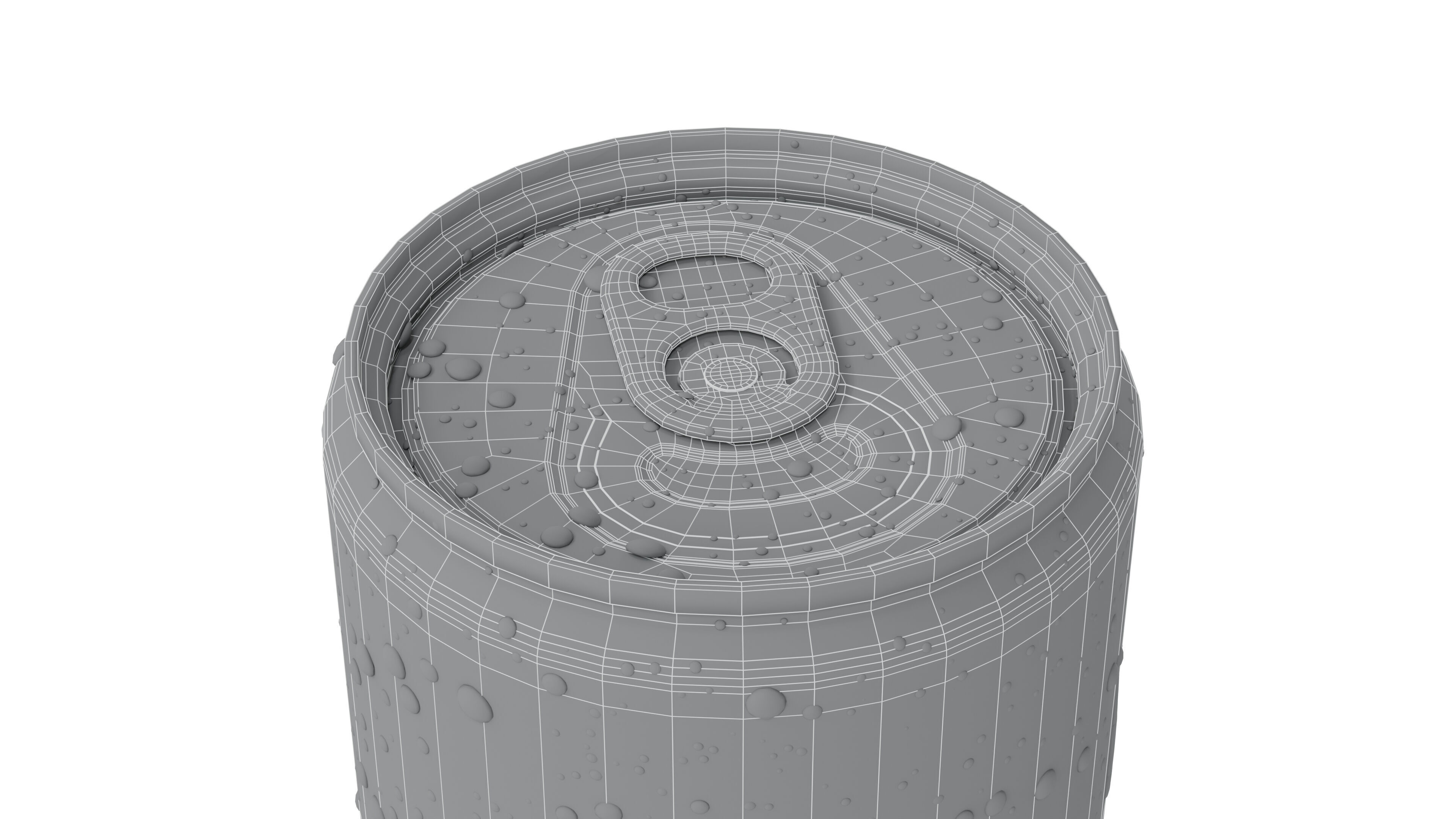 Sodacan 300ml with droplets 3D model_12