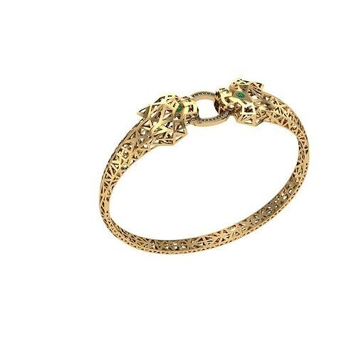 panther bracelet 3D print model