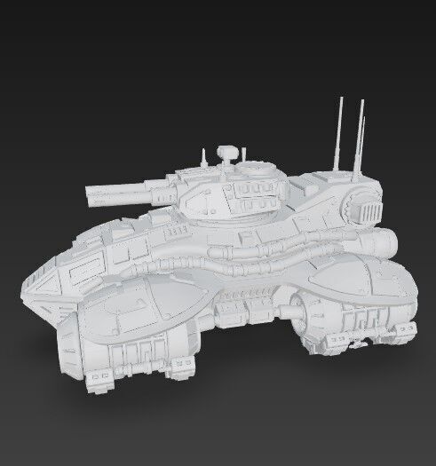 3D Printable Iron Oath Spearhead Heavy Hover Tank 3D model_15