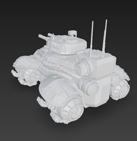 3D Printable Iron Oath Spearhead Heavy Hover Tank 3D model_13
