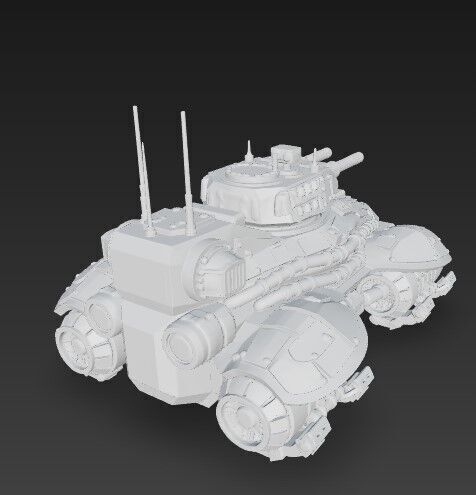 3D Printable Iron Oath Spearhead Heavy Hover Tank 3D model_10