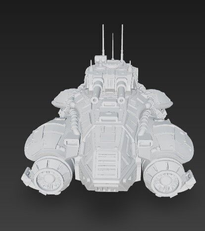 3D Printable Iron Oath Spearhead Heavy Hover Tank 3D model_17
