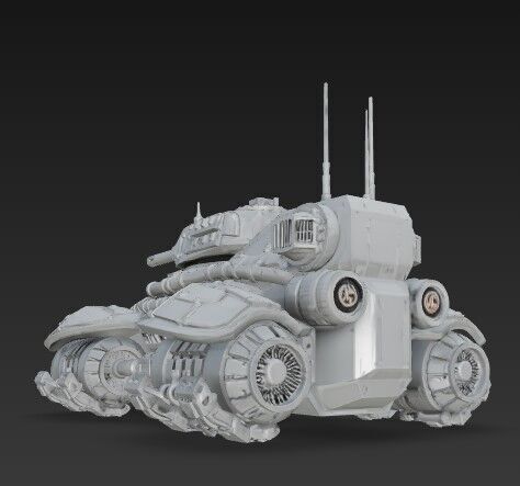 3D Printable Iron Oath Spearhead Heavy Hover Tank 3D model_24