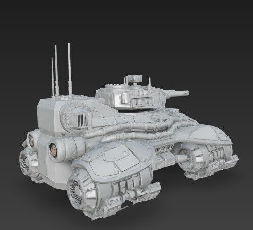 3D Printable Iron Oath Spearhead Heavy Hover Tank 3D model_21