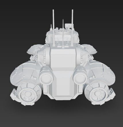 3D Printable Iron Oath Spearhead Heavy Hover Tank 3D model_11