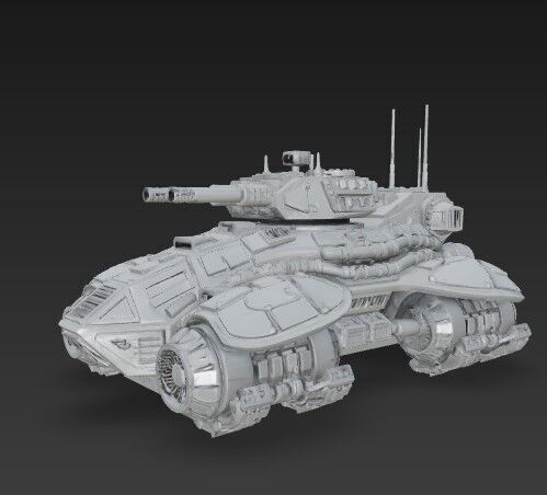 3D Printable Iron Oath Spearhead Heavy Hover Tank 3D model_3