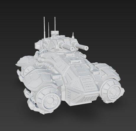 3D Printable Iron Oath Spearhead Heavy Hover Tank 3D model_6