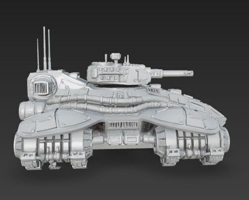 3D Printable Iron Oath Spearhead Heavy Hover Tank 3D model_20