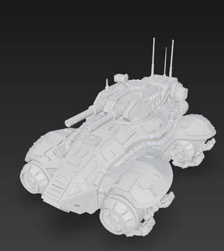 3D Printable Iron Oath Spearhead Heavy Hover Tank 3D model_16