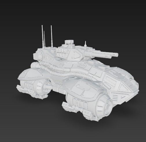 3D Printable Iron Oath Spearhead Heavy Hover Tank 3D model_7