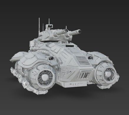 3D Printable Iron Oath Spearhead Heavy Hover Tank 3D model_12