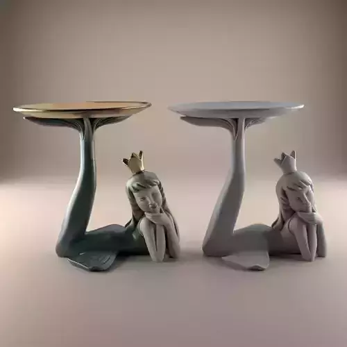 Charming Mermaid 3D STL for Home Decor and Gifts 3D print model