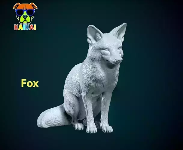 Fox model - Red fox statue - decor -  3D print 3D print model