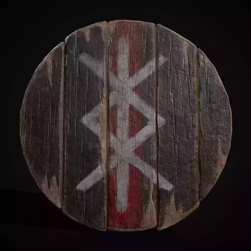 WRB Viking Coat of Arms Low-poly 3D model