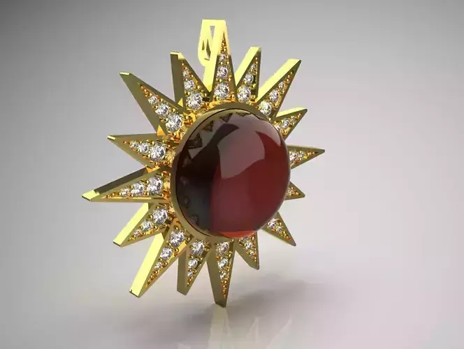 Sun design jewelry pendant jp0270