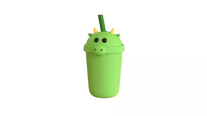 Cute Dragon Bubble Tea 