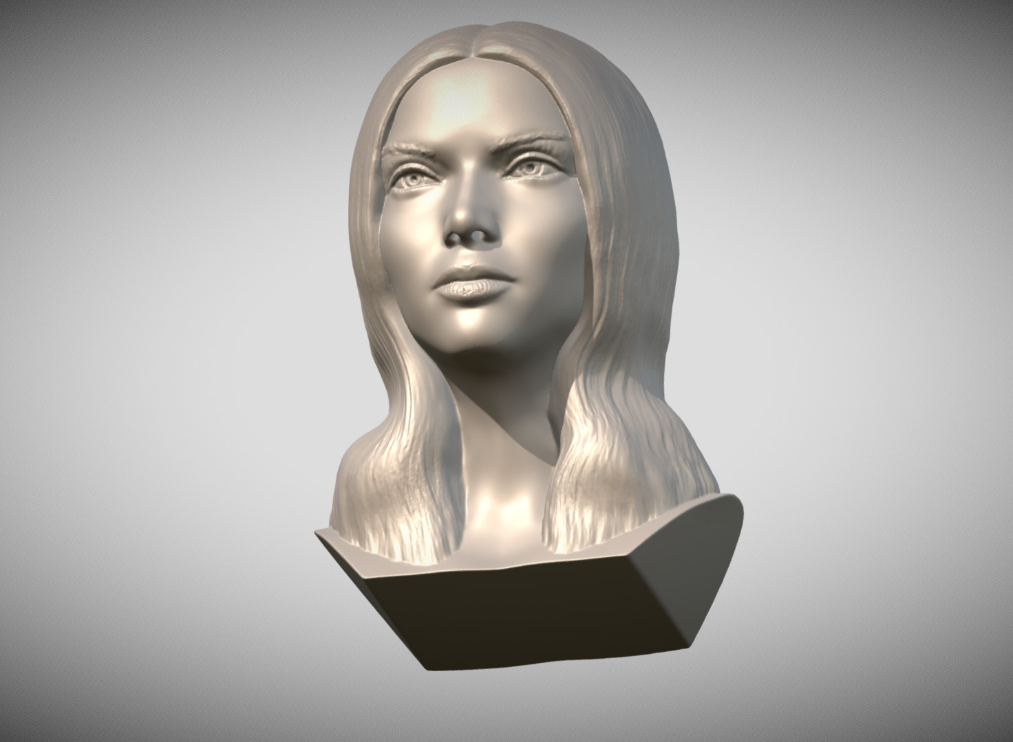 Kendall Jenner bust 3D print model_13