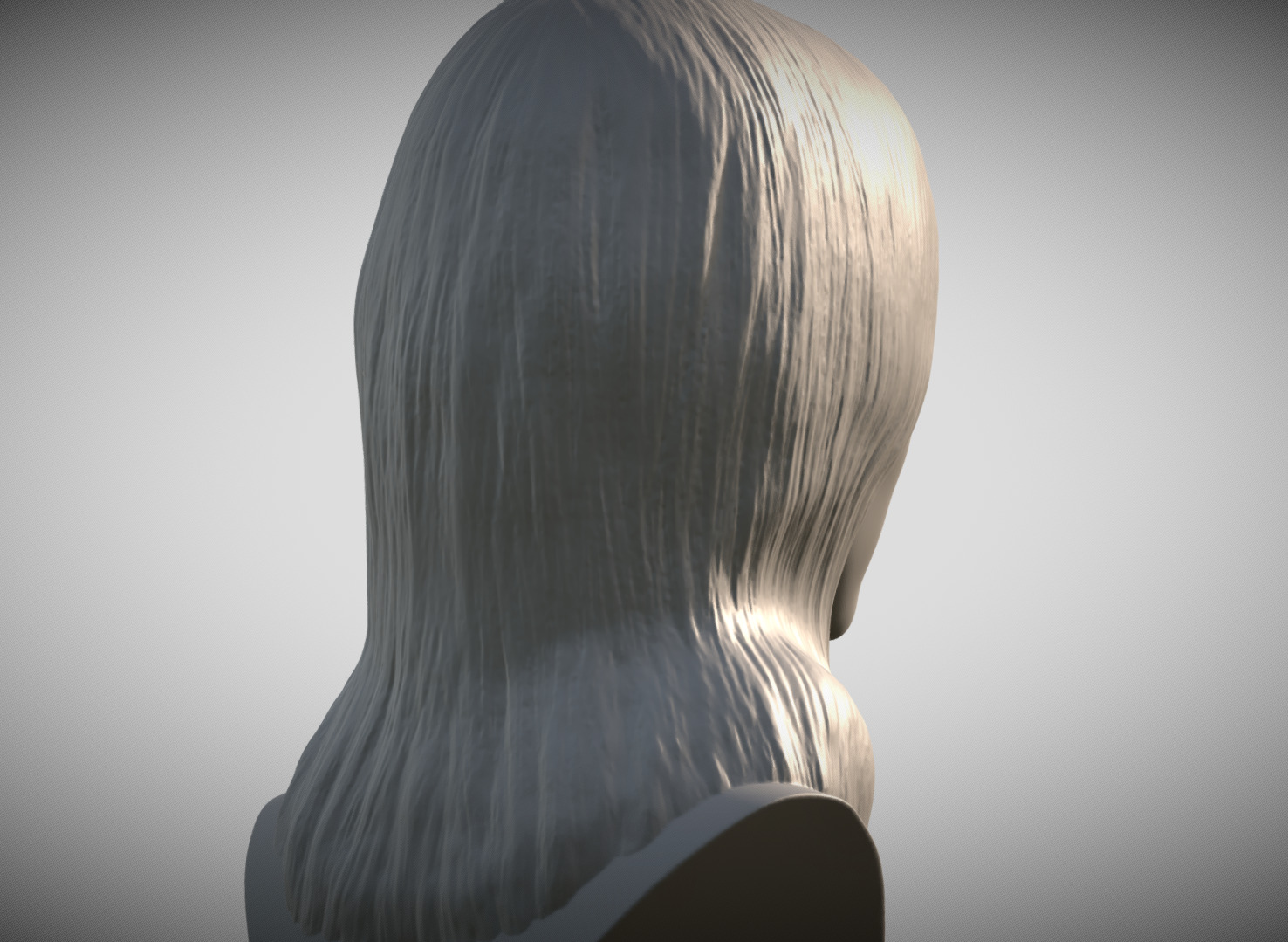 Kendall Jenner bust 3D print model_5