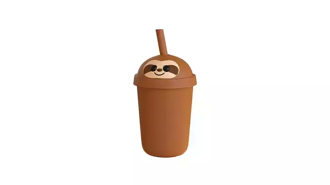 Cute Sloth Bubble Tea