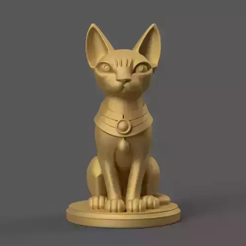 Stunning Pharaonic Statue STL File for Unique Decor
