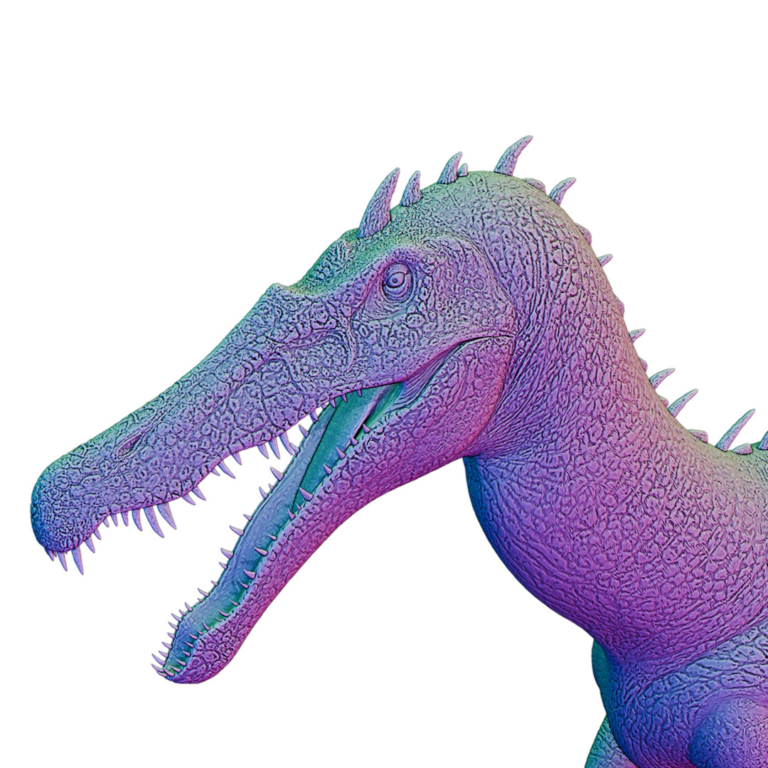 3D Printable Baryonyx Miniature 3D print model_3