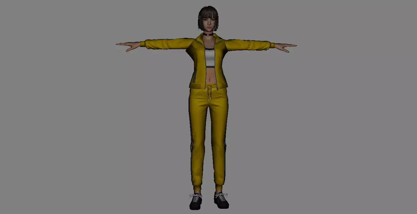 Free Fire Killy Rigged Model 3D model