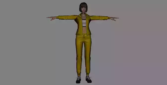Free Fire Killy Rigged Model 3D model