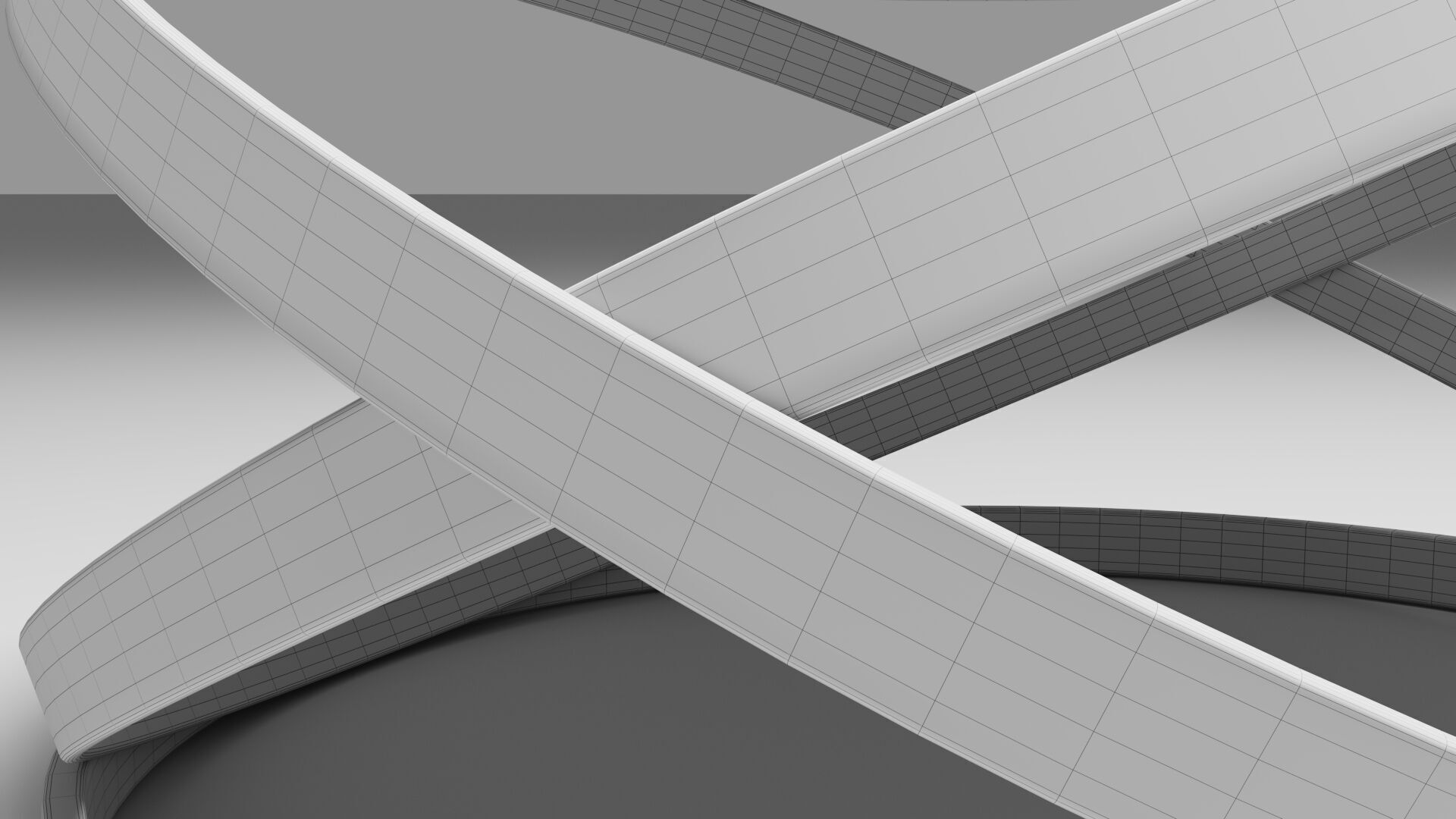 Twist Gold Coffee Table 3D model_5