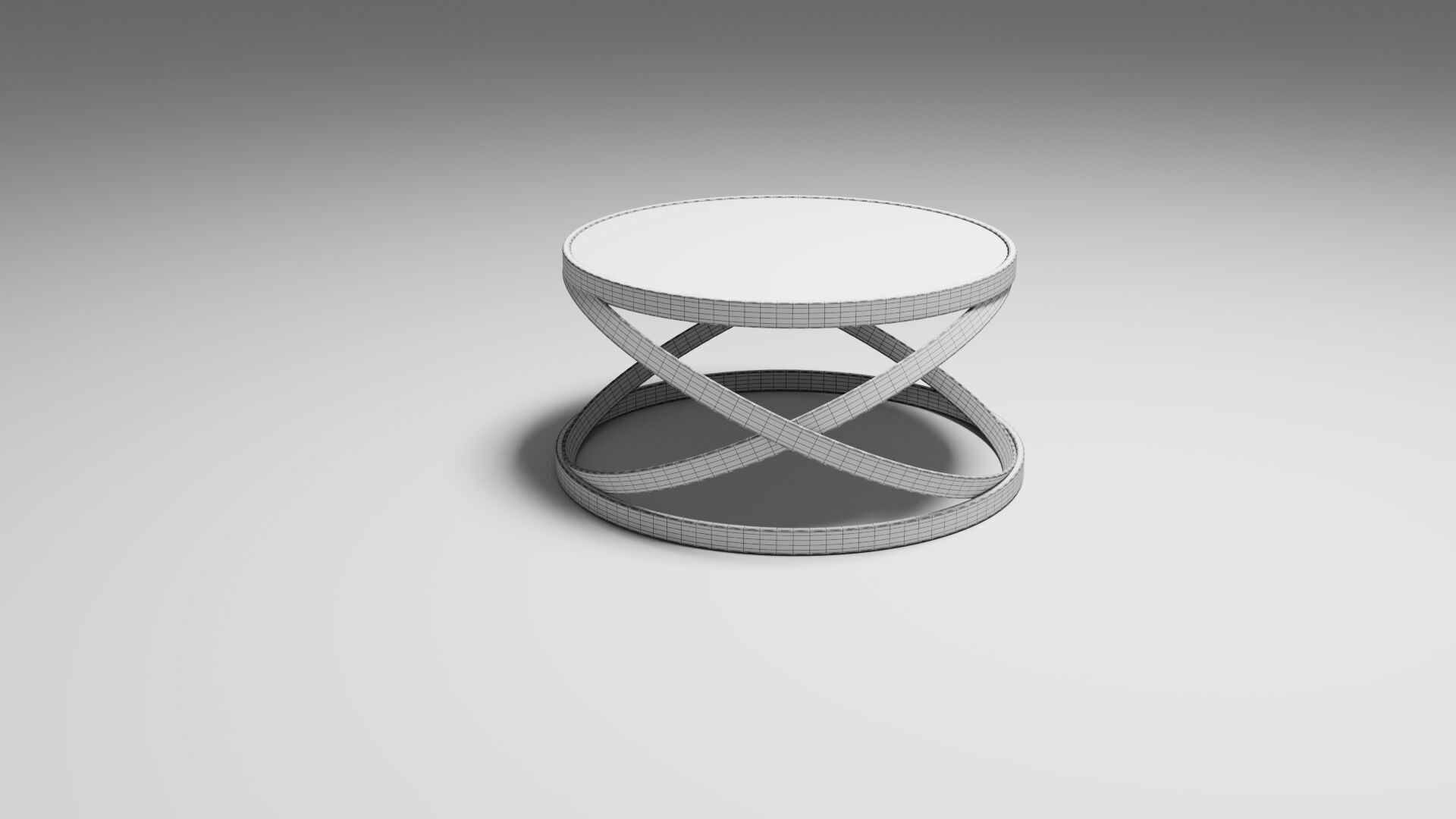 Twist Gold Coffee Table 3D model_3