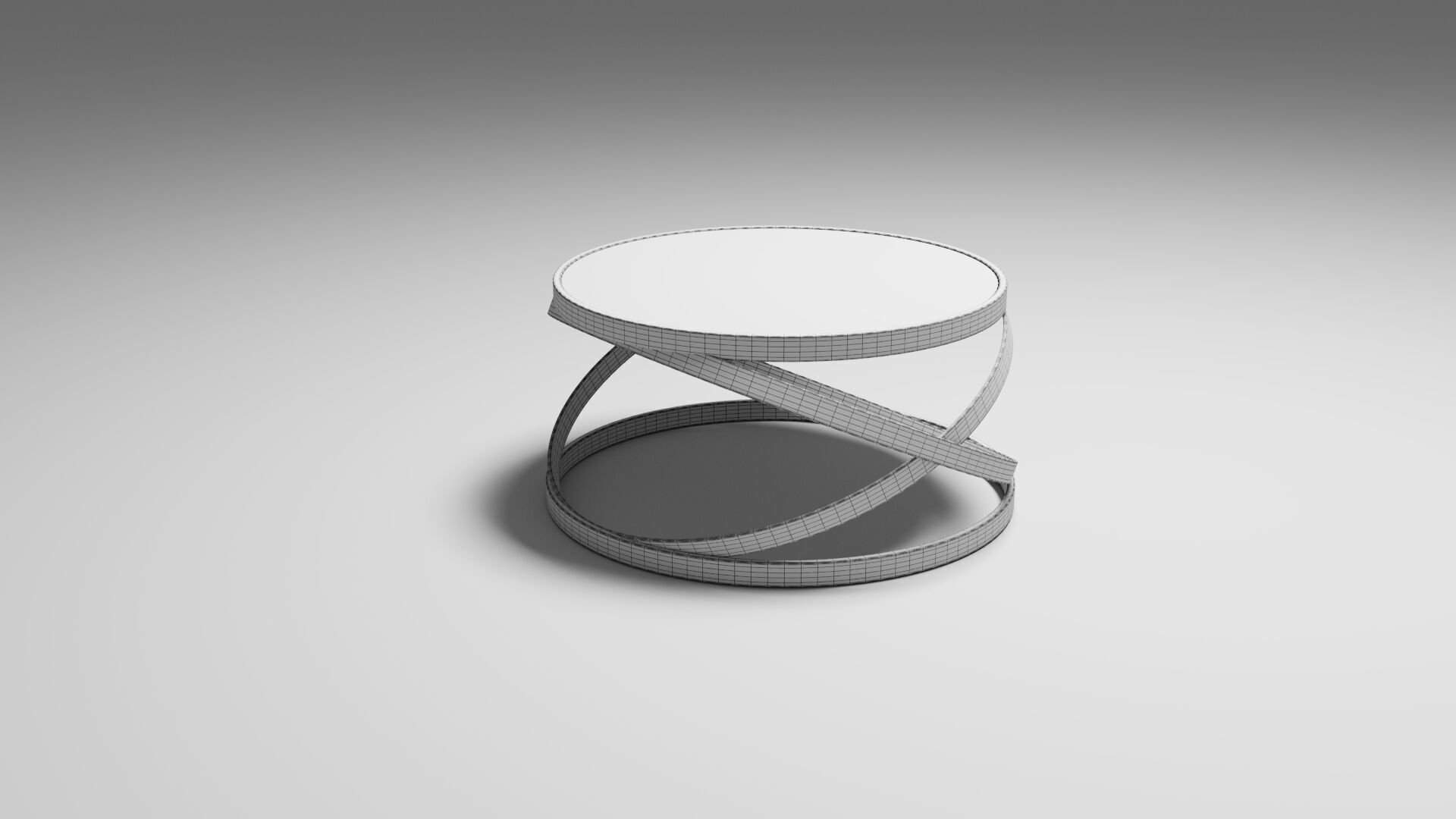 Twist Gold Coffee Table 3D model_9