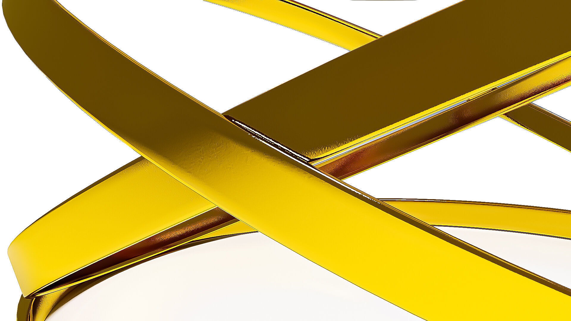 Twist Gold Coffee Table 3D model_4