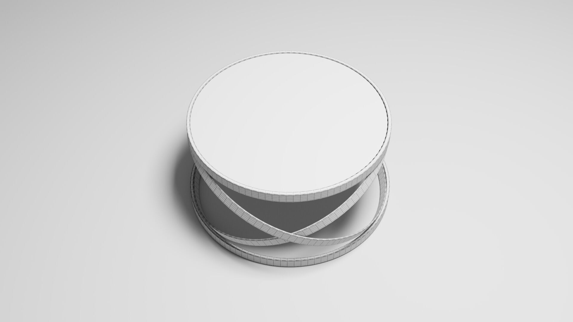 Twist Gold Coffee Table 3D model_7