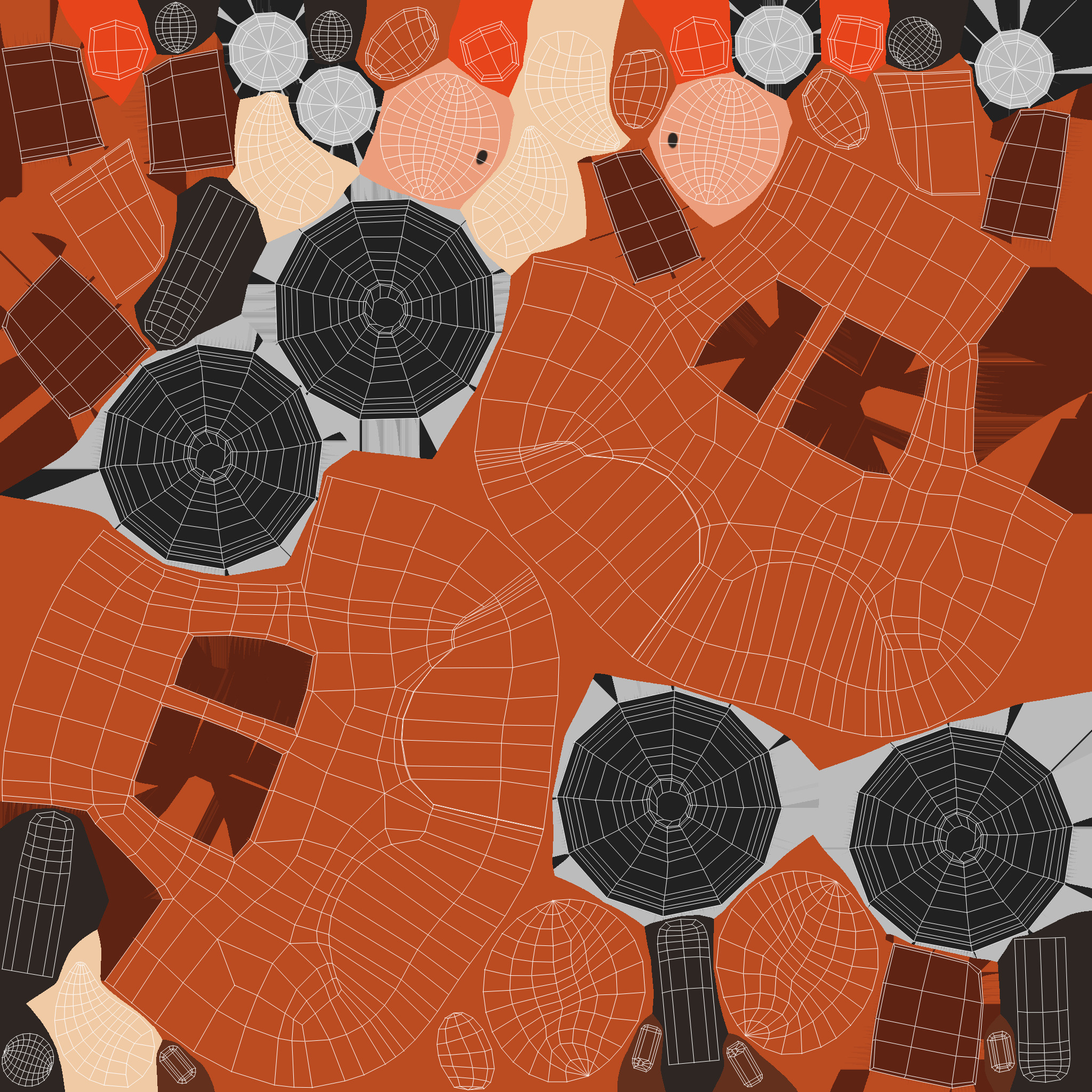 Cartoon Cow Car Low-poly 3D model_6